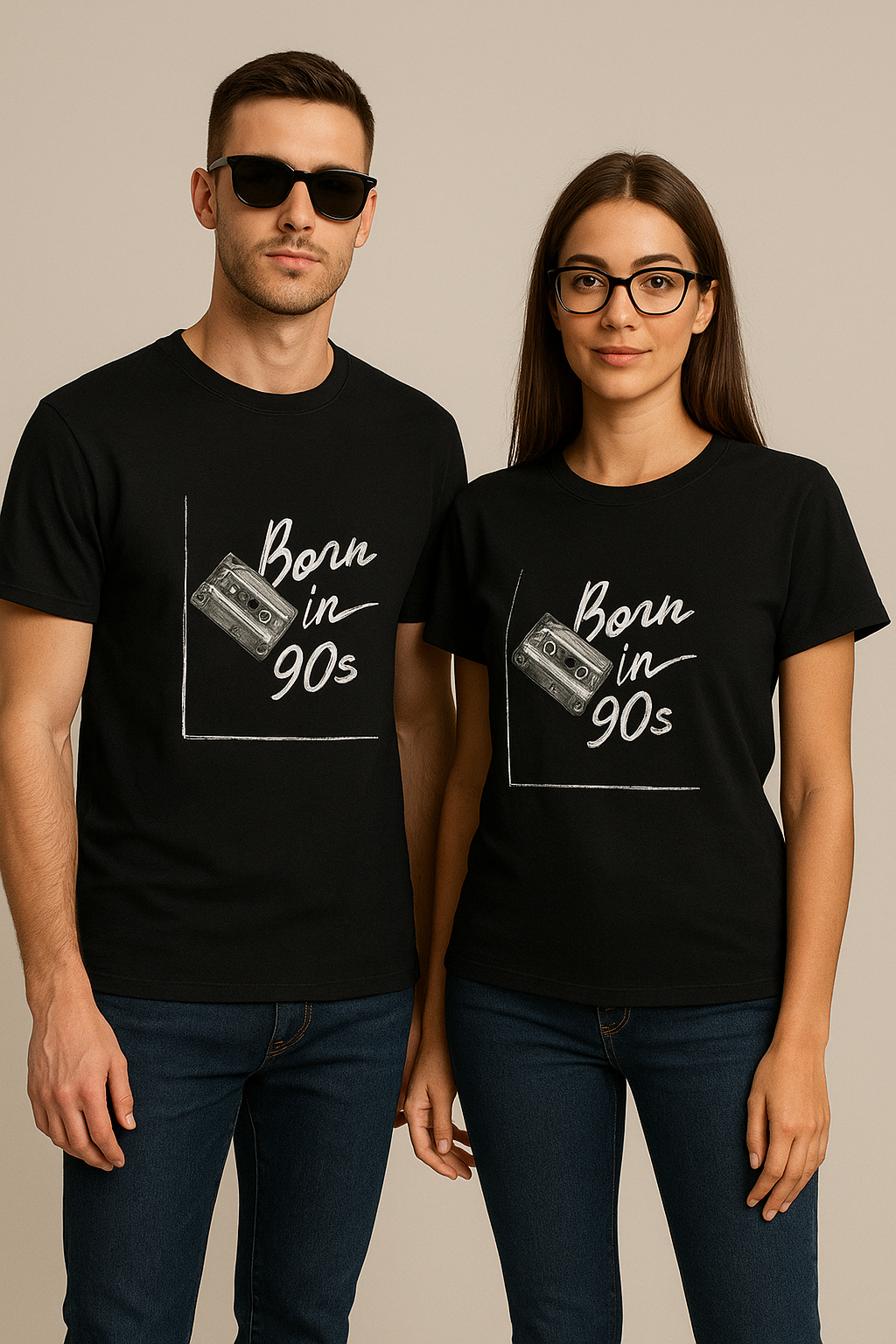 Born in 90s - Unisex Retro Cassette Tee